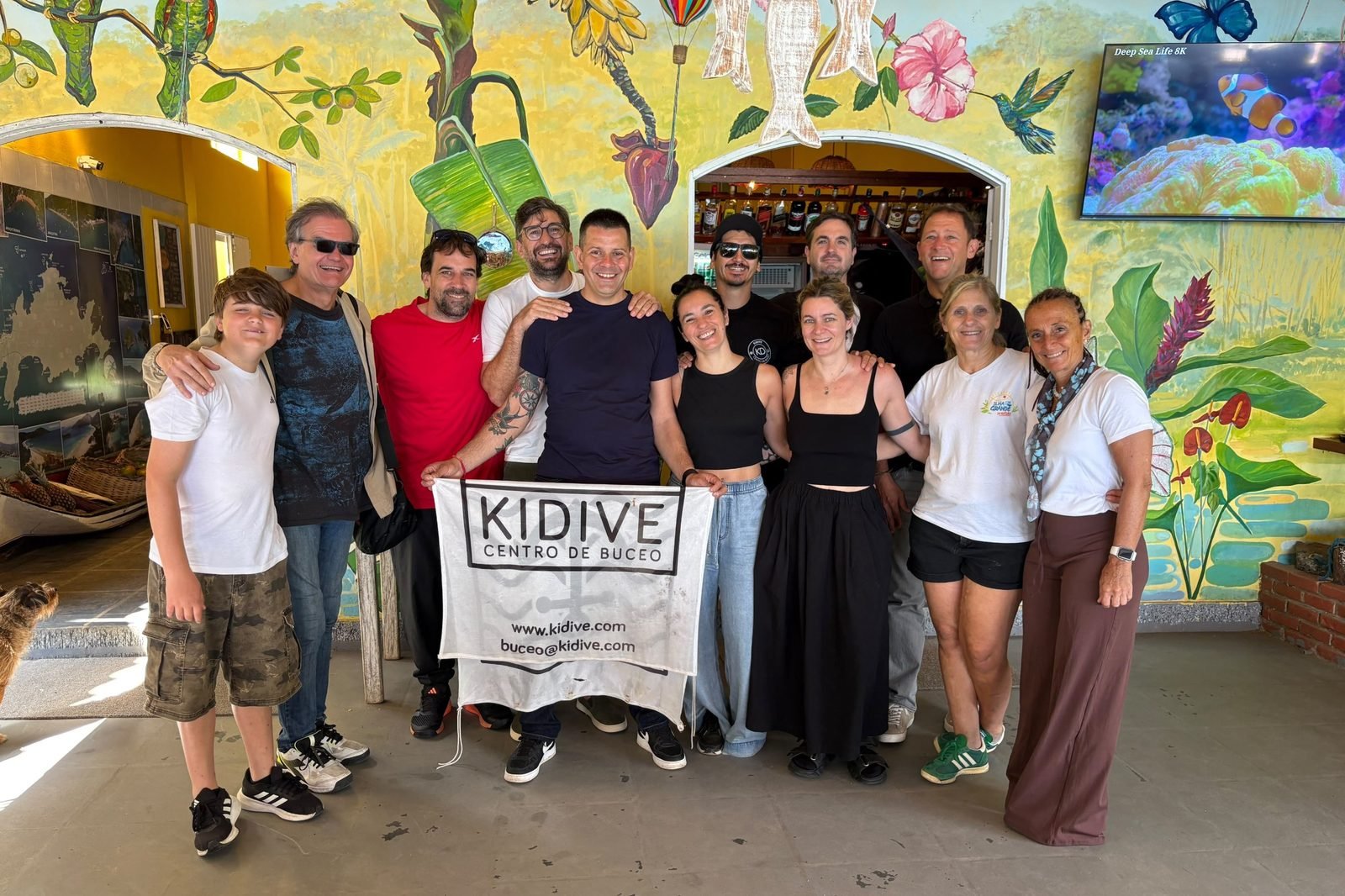 Grupo KiDive en Ilha Grande